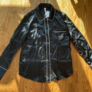 NEW WITH TAGS Agent Provocateur Classic PJ Pyjama Shirt in Black (Size Small)